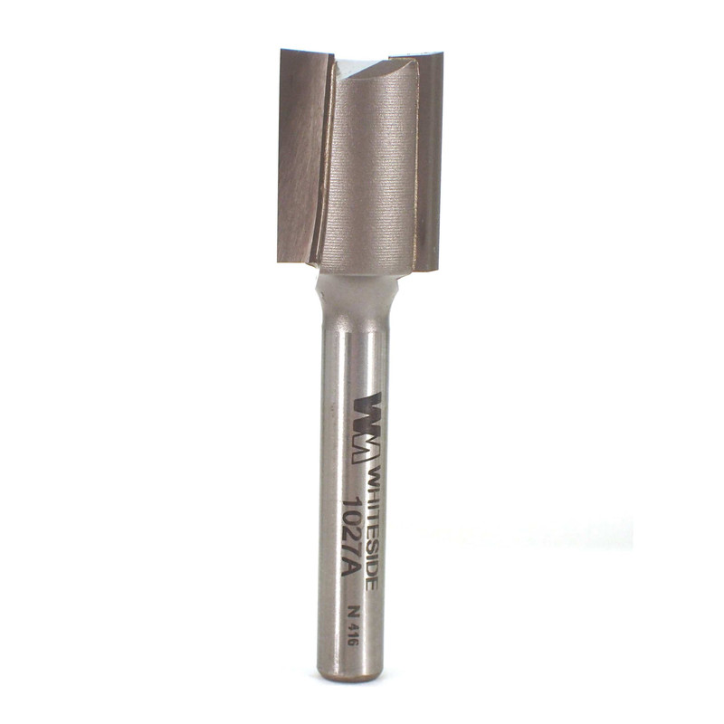 Double Flute Straight Cut Router Bit - 1/4" SH - Diameter:19/32" - Cutting Length:3/4" - Overall Length:2-1/4"